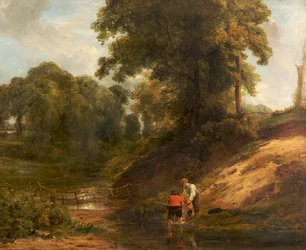 Niños pescando, 1824